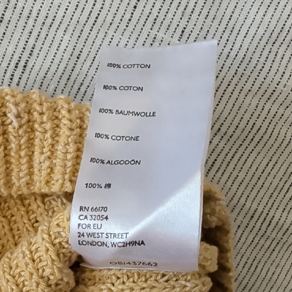 FP Beach Yellow Knit Sweater Short Sleeves - Picture 5 of 7